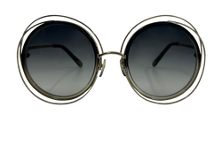 Chloe Gafas Redondas, Metal Dorado, 3*